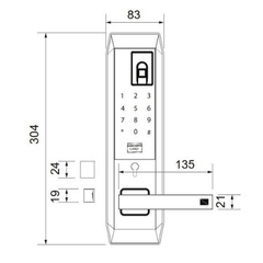 Khóa vân tay Imundex 613.42.303