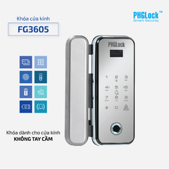 Khóa điện tử PHGlock FG3605-SMS vân tay cửa kính