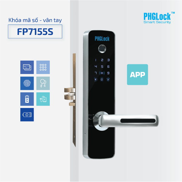 Khóa vân tay PHGlock FP7155SSR App