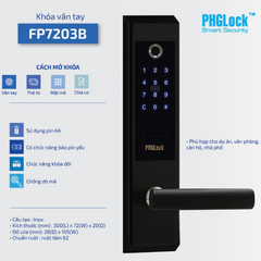 Khóa vân tay PHGlock FP7203B - R