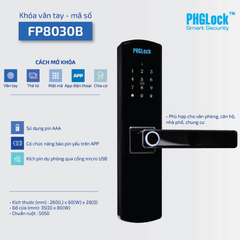 Khóa vân tay PHGlock FP8030B App