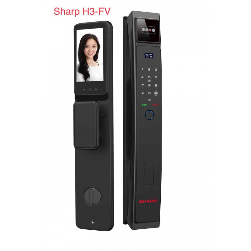 Khóa vân tay thông minh Sharp H3-FV Black Gray