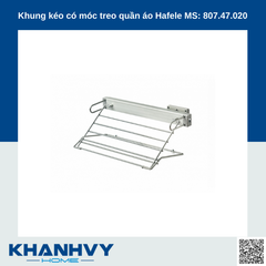 Khung kéo có móc treo quần áo Hafele MS: 807.47.020
