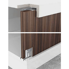 Bộ phụ kiện cửa trượt 50kg Hafele cho cửa 2 cánh dày 18-21mm 401.30.000