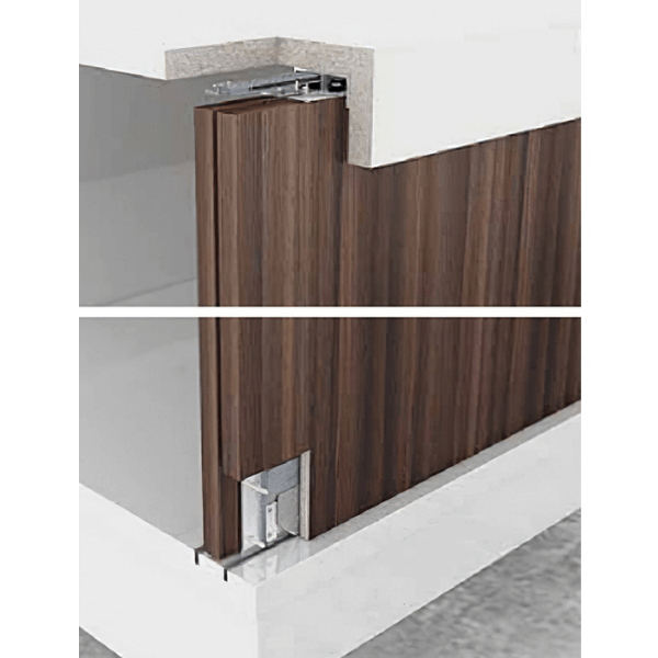 Bộ phụ kiện cửa trượt 50kg Hafele cho cửa 2 cánh dày 22-25mm 401.30.001
