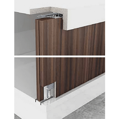 Bộ phụ kiện cửa trượt 50kg Hafele cho cửa 3 cánh dày 22-25mm 401.30.004