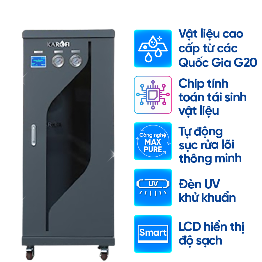 Hệ thống lọc tổng trung tâm cao cấp Karofi KMF-68
