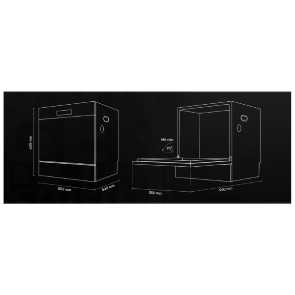 Máy rửa chén bát Junger DWJ-100