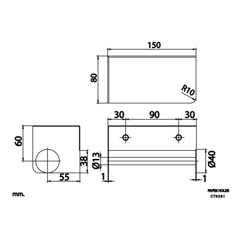 Lô giấy vệ sinh Cotto CT0261