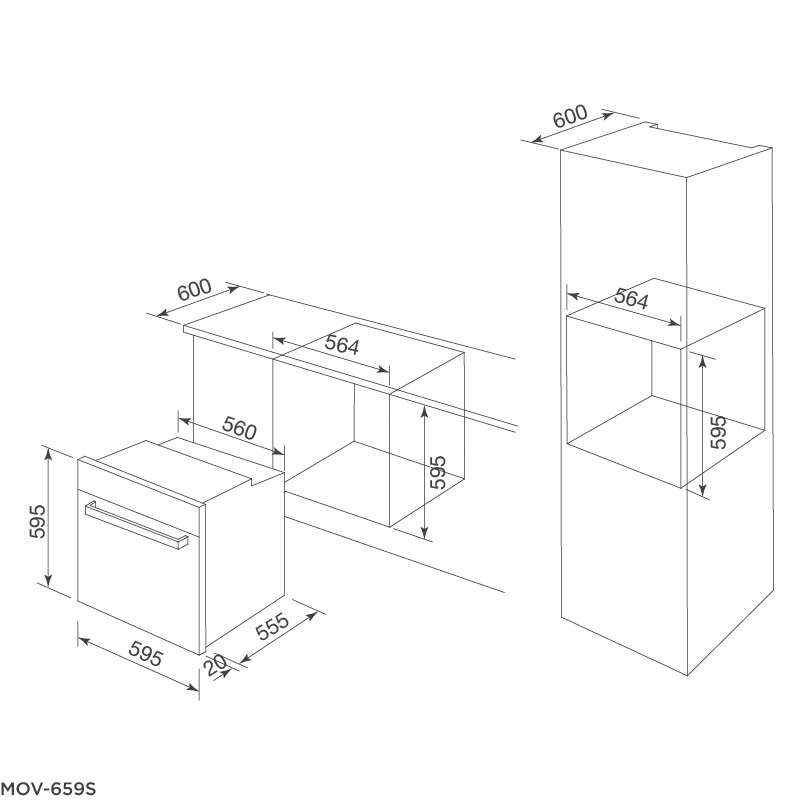 Lò nướng Malloca MOV-659S