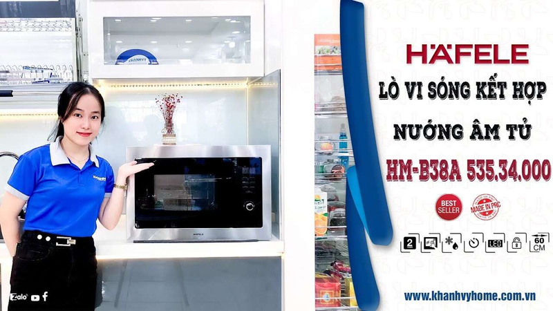 Lò vi sóng kết hợp nướng Hafele HM-B38A