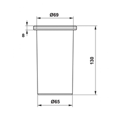 Ly đựng dụng cụ Hafele 495.80.241