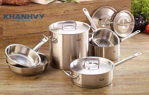 Dụng cụ nấu bằng inox hoàn toàn có thể rửa bằng máy rửa chén