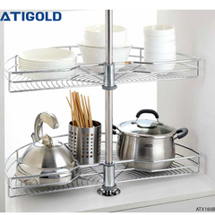 Mâm xoay 1/2 inox mờ 304 nan tròn Atigold ATX180B