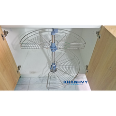 Mâm xoay 1/2 inox mờ 304 nan tròn Atigold ATX180B
