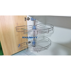 Mâm xoay 1/2 inox mờ 304 nan tròn Atigold ATX180B