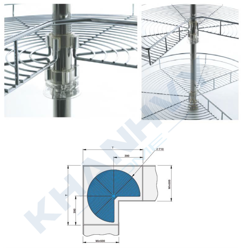 Mâm xoay 3/4 Higold 102022