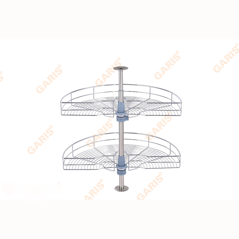 Mâm xoay góc mở 1/2, nan tròn, bề mặt mạ chrome GS01.80C