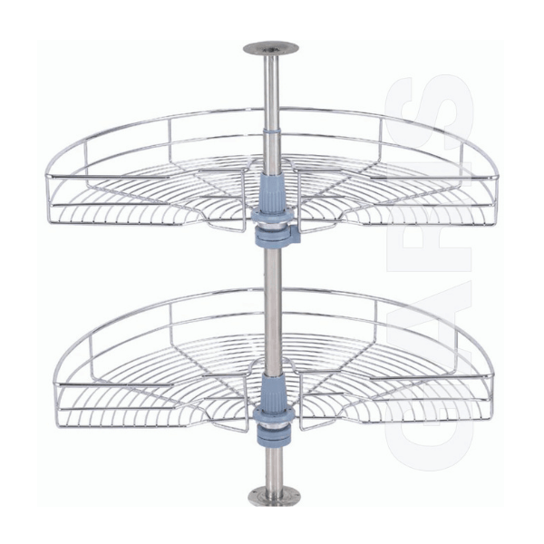 Mâm xoay góc mở 1/2, nan tròn, bề mặt mạ chrome GS01.80C