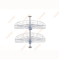Mâm xoay góc mở 1/2, nan tròn, bề mặt nan điện hóa GS01.80E