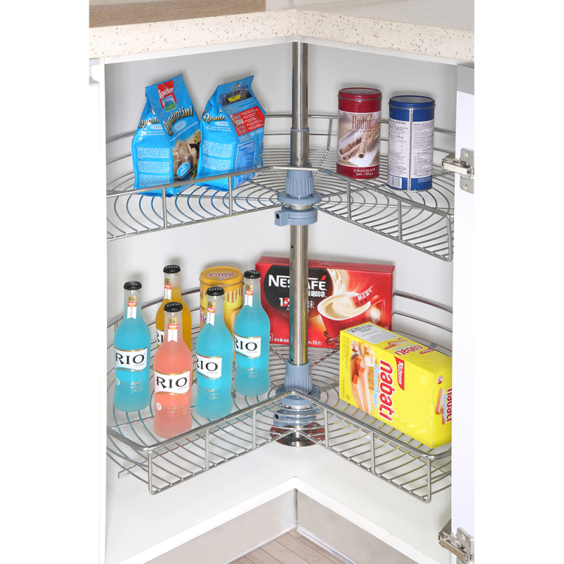 Mâm xoay góc mở 3/4, nan tròn, bề mặt mạ chrome GS05.80C