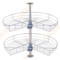 Mâm xoay góc mở 3/4, nan tròn, bề mặt mạ chrome GS05.80C