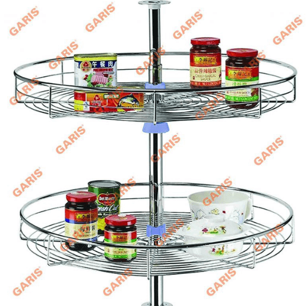 Mâm xoay góc mở 4/4, nan tròn, bề mặt mạ chrome GS07.70C