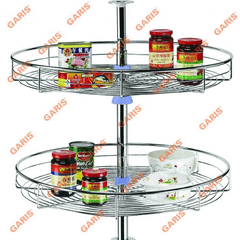 Mâm xoay góc mở 4/4, nan tròn, bề mặt mạ chrome GS07.70C
