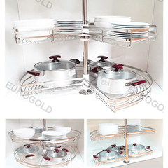 Mâm xoay inox nan dẹt mở 1/2 - 180 độ Eurogold EPL180A