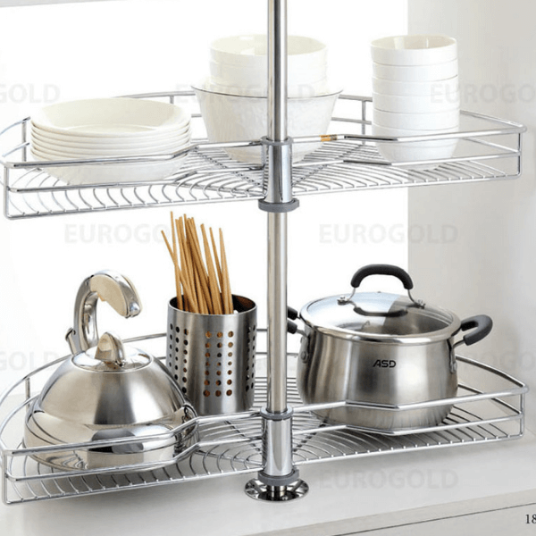 Mâm xoay inox nan mở 1/2 - 180 độ Eurogold EP180A