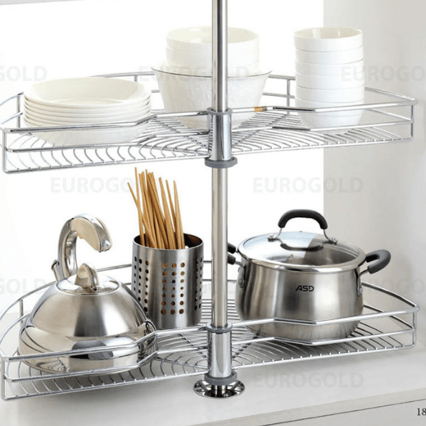 Mâm xoay inox nan mở 1/2 - 180 độ Eurogold EP180C