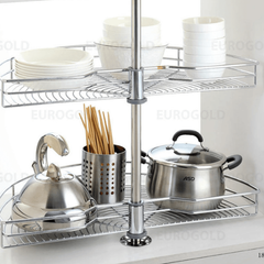 Mâm xoay inox nan mở 1/2 - 180 độ Eurogold EP180C