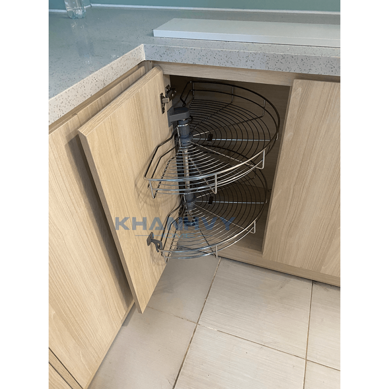 Mâm xoay inox nan mở 1/2 - 180 độ Eurogold TR180C