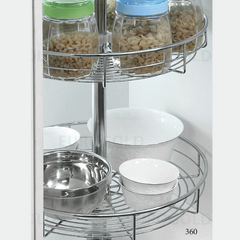 Mâm xoay inox nan mở toàn phần 360º Eurogold TR360A