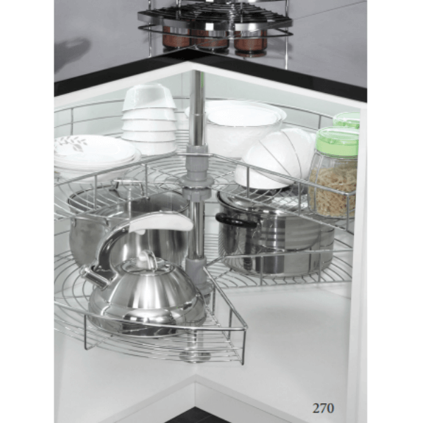 Mâm xoay inox nan tròn - 270 độ Eurogold TR270E