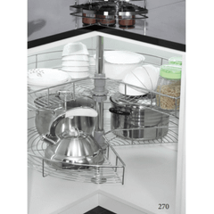 Mâm xoay inox nan tròn - 270 độ Eurogold TR270E