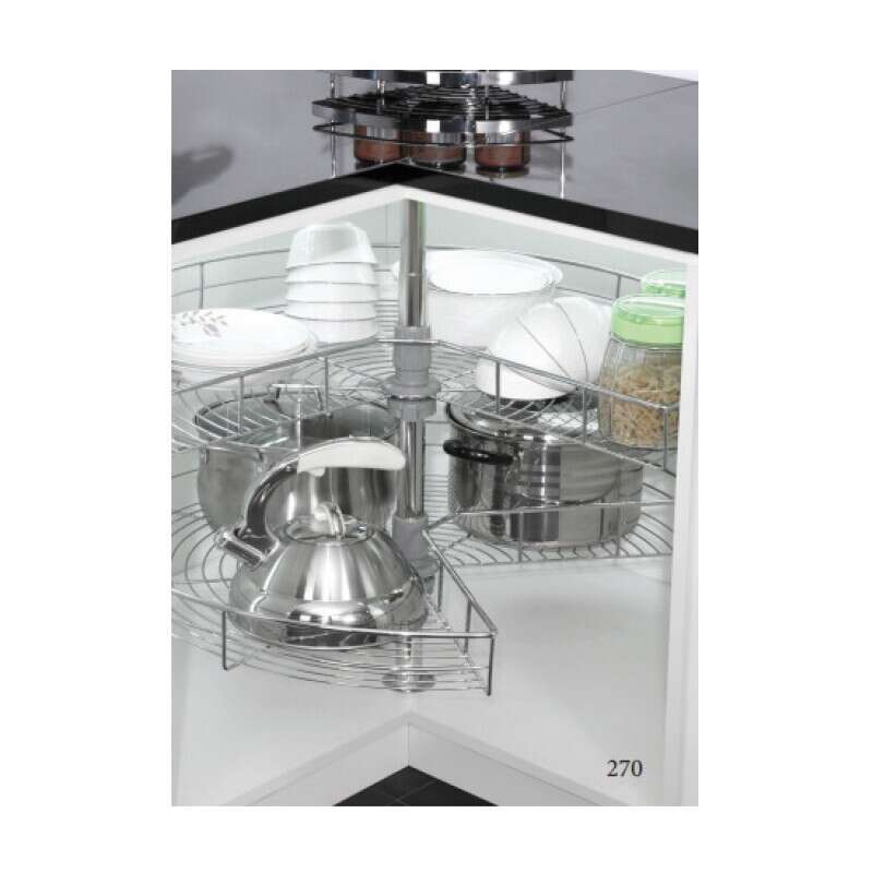Mâm xoay inox nan tròn - 270 độ Eurogold TR270E