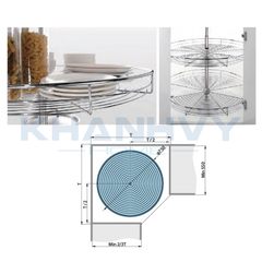 Mâm xoay 4/4 inox 304 Higold 103021