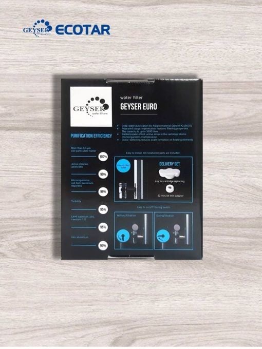 Máy lọc nước tại vòi Geyser Euro M