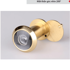 Mắt thần Hafele cho cửa gỗ 35-55mm đồng bóng 959.03.058