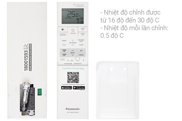 Máy lạnh Panasonic CU/CS-XZ12ZKH-8 Inverter 2 chiều 12.600 BTU 1.5 HP