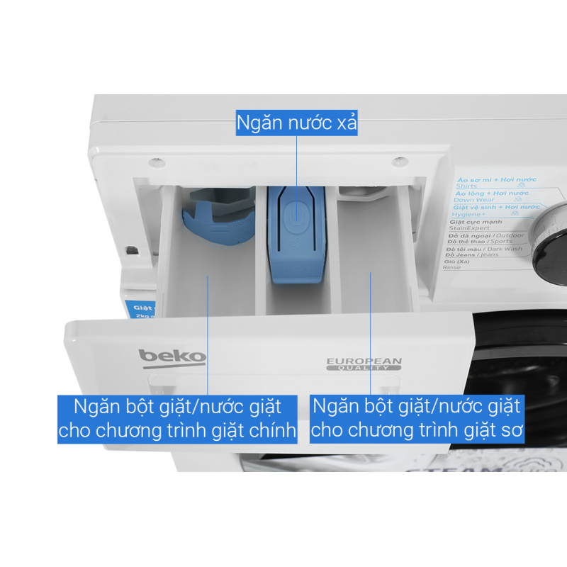 Máy giặt độc lập Beko WCV10614XB0STW