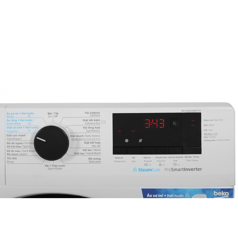 Máy giặt độc lập Beko WCV10614XB0STW