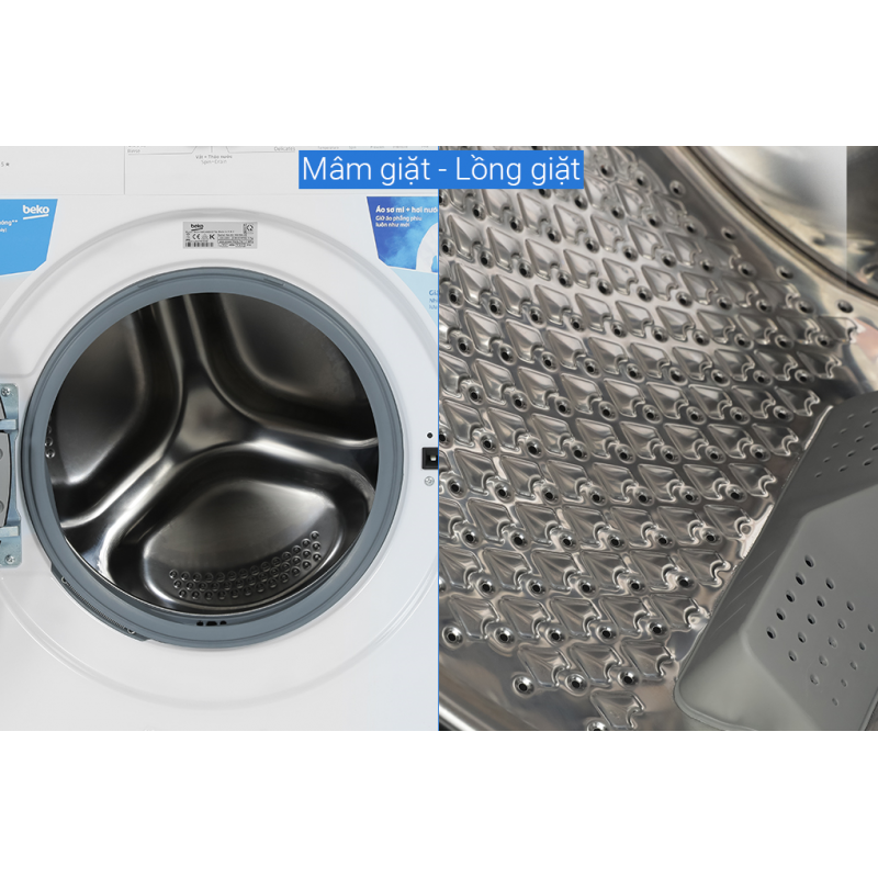 Máy giặt độc lập Beko WCV10614XB0STW