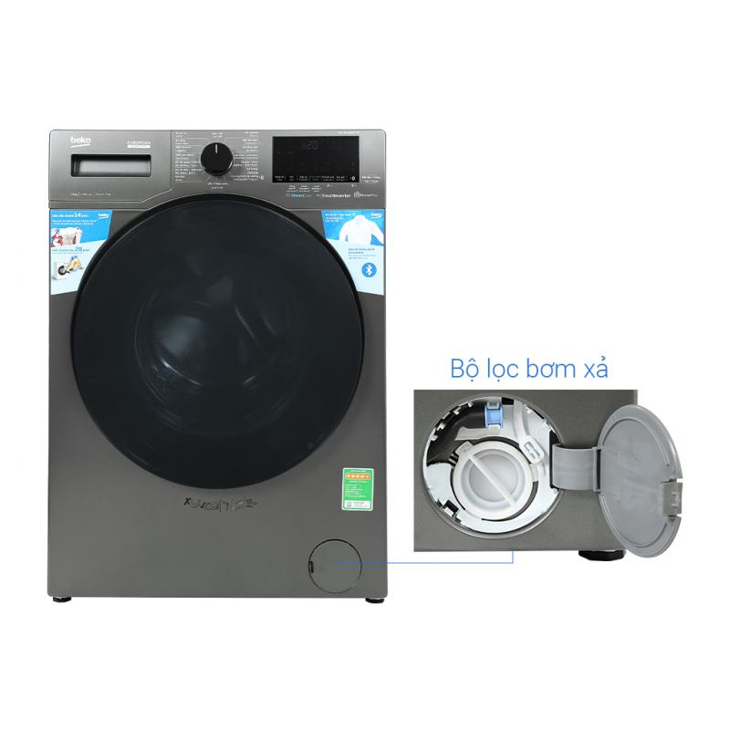 Máy giặt độc lập Beko WCV10648XSTM