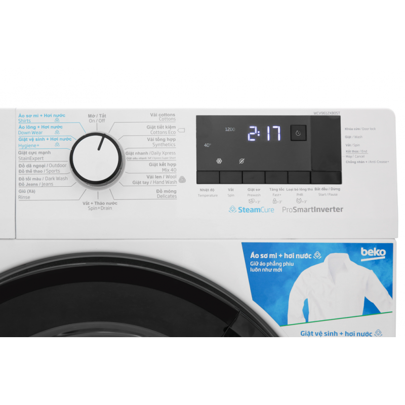 Máy giặt độc lập Beko WCV9612XB0ST