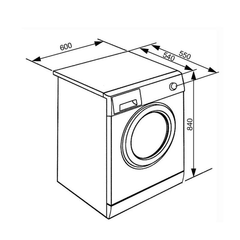Máy giặt độc lập WHT814EIN 536.94.157