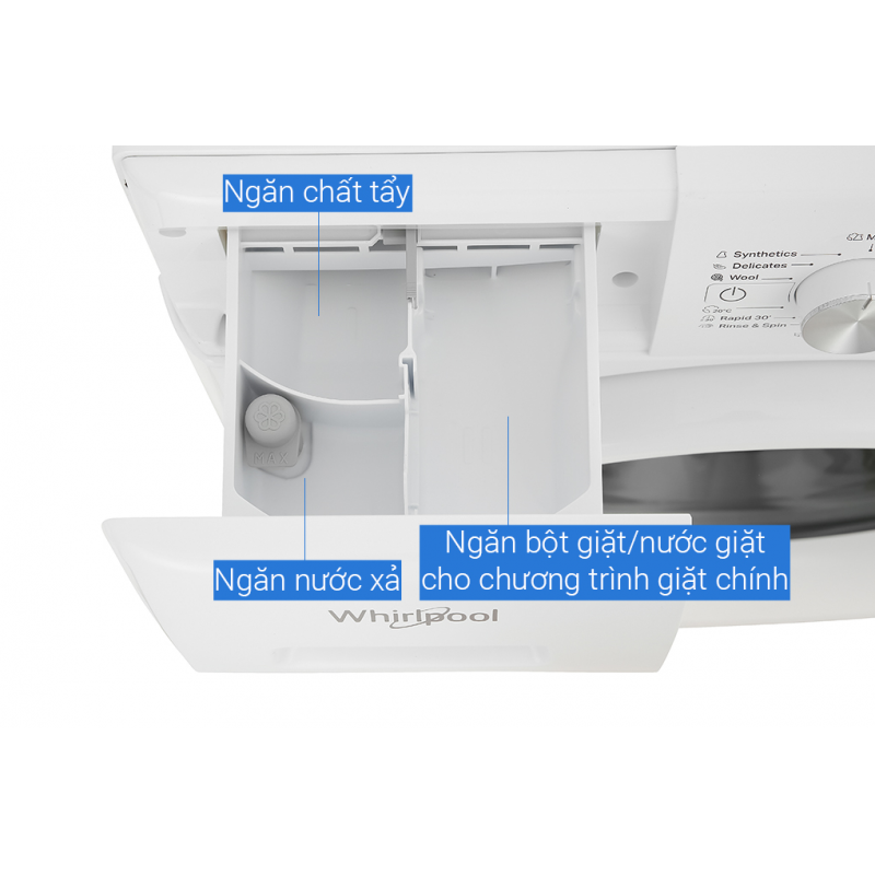 Máy giặt lồng ngang 8kg Whirlpool FFB8458WVEU
