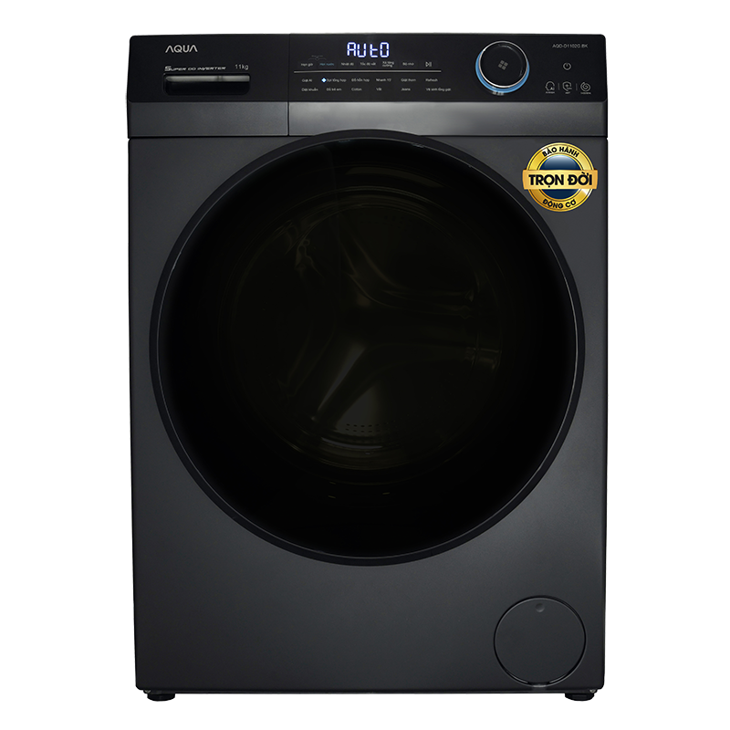 Máy giặt lồng ngang Aqua AQD-D1102G.BK
