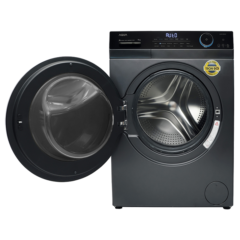 Máy giặt lồng ngang Aqua AQD-D902G.BK